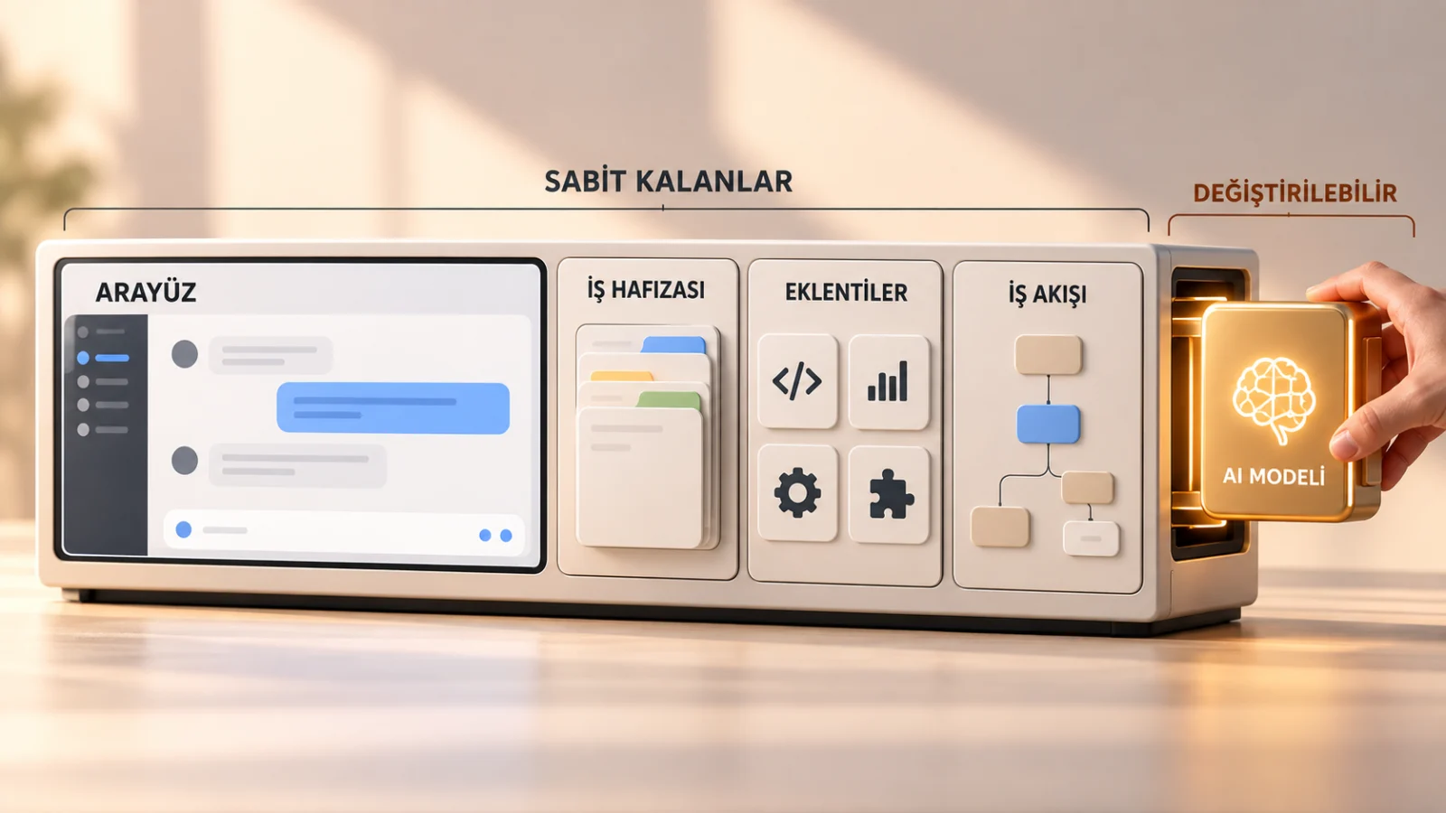 Yapay Zekâ Modelini Değiştireceğiz, Ama Arayüzümüz, İş Hafızamız, Eklentilerimiz ve İş Akışlarımız Aynı Kalacak